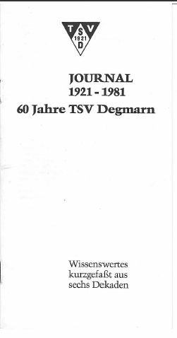 60 Jahre TSV-Degmarn - Journal